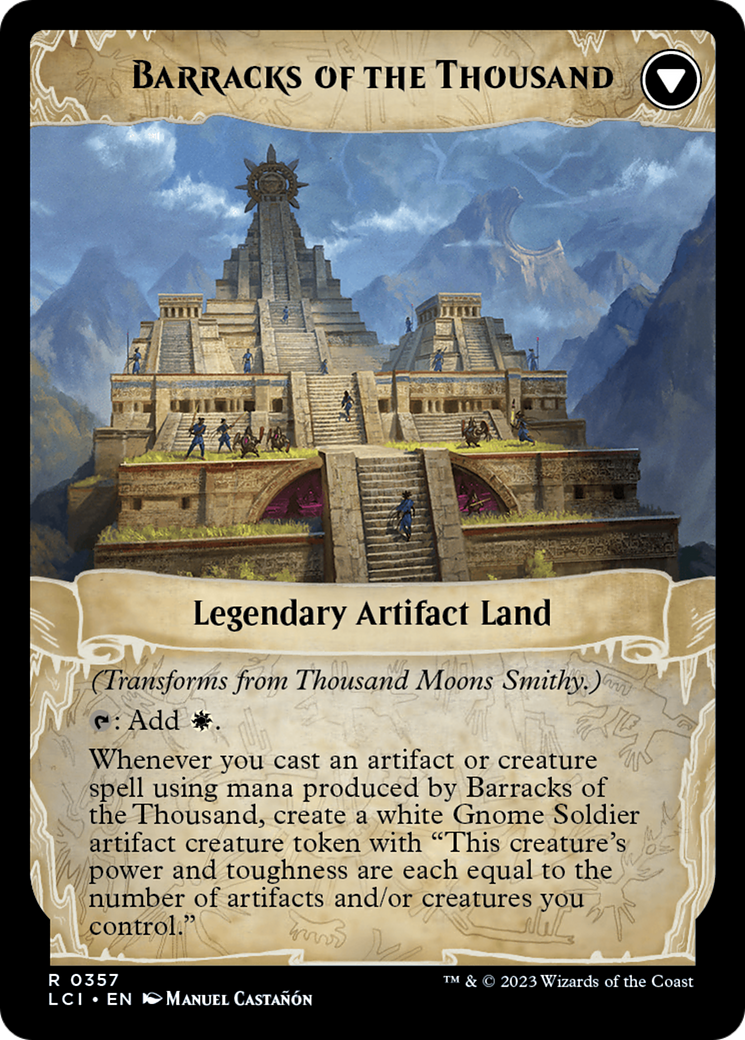 Thousand Moons Smithy (Extended Art) // Barracks of the Thousand [The Lost Caverns of Ixalan] | Exor Games New Glasgow