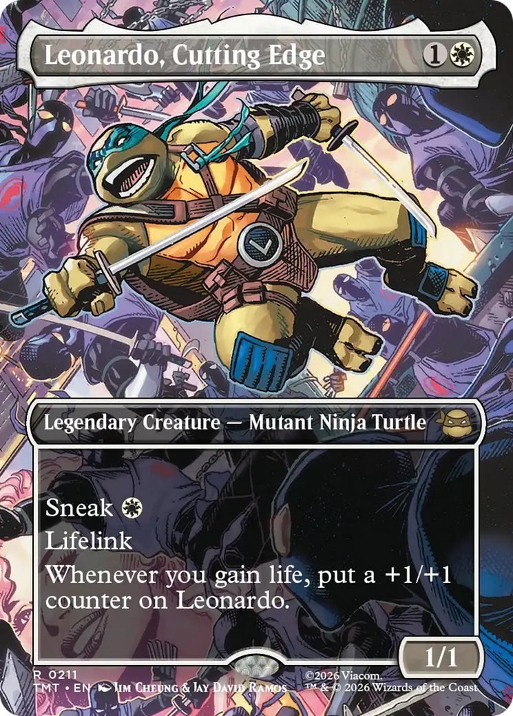 Leonardo, Cutting Edge (Borderless) [Teenage Mutant Ninja Turtles] | Exor Games New Glasgow