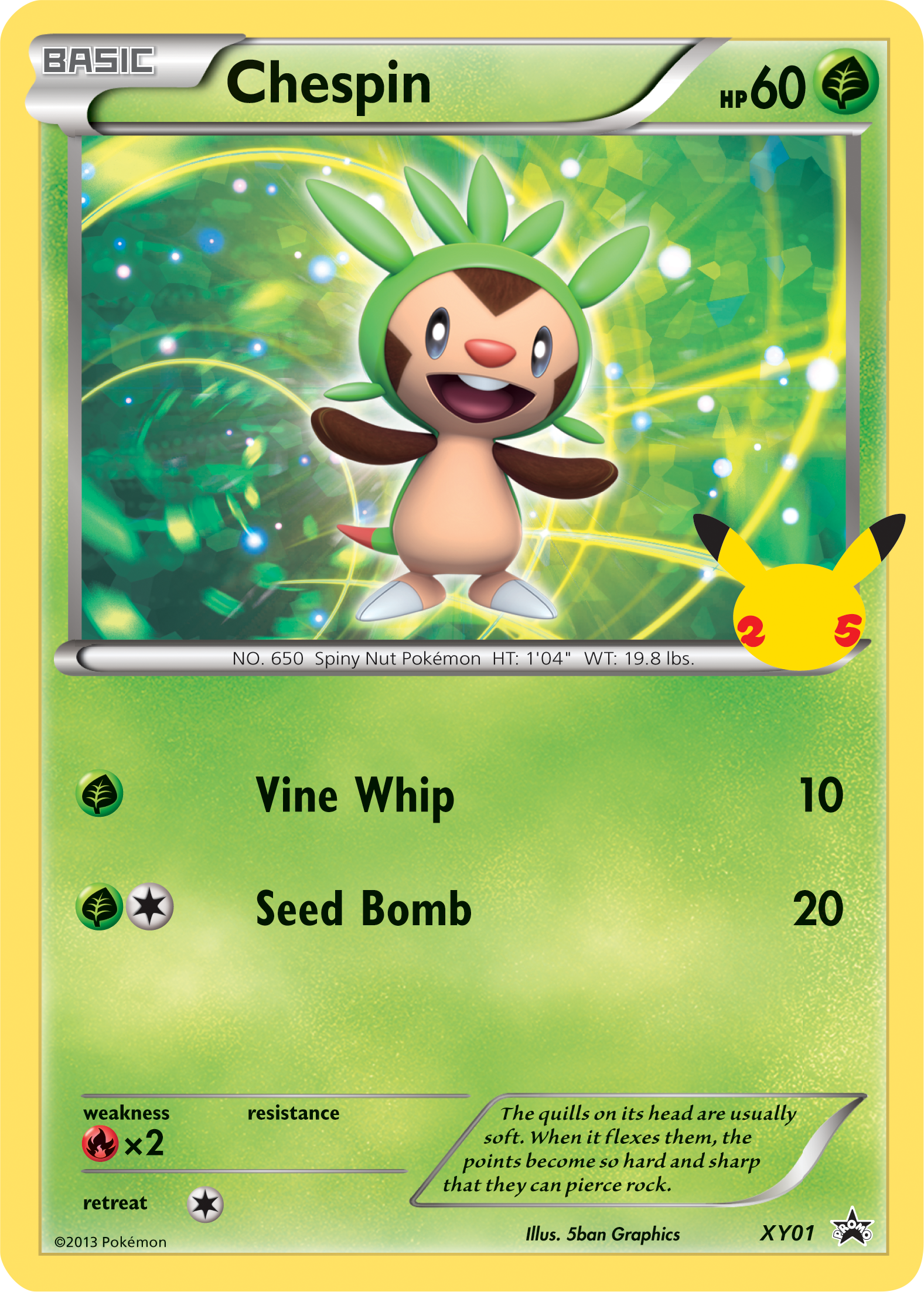 Chespin (XY01) (Jumbo Card) [First Partner Pack] | Exor Games New Glasgow