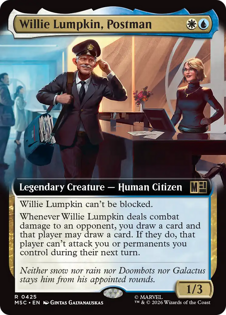 Willie Lumpkin, Postman (Extended Art) [Marvel Super Heroes Commander] | Exor Games New Glasgow