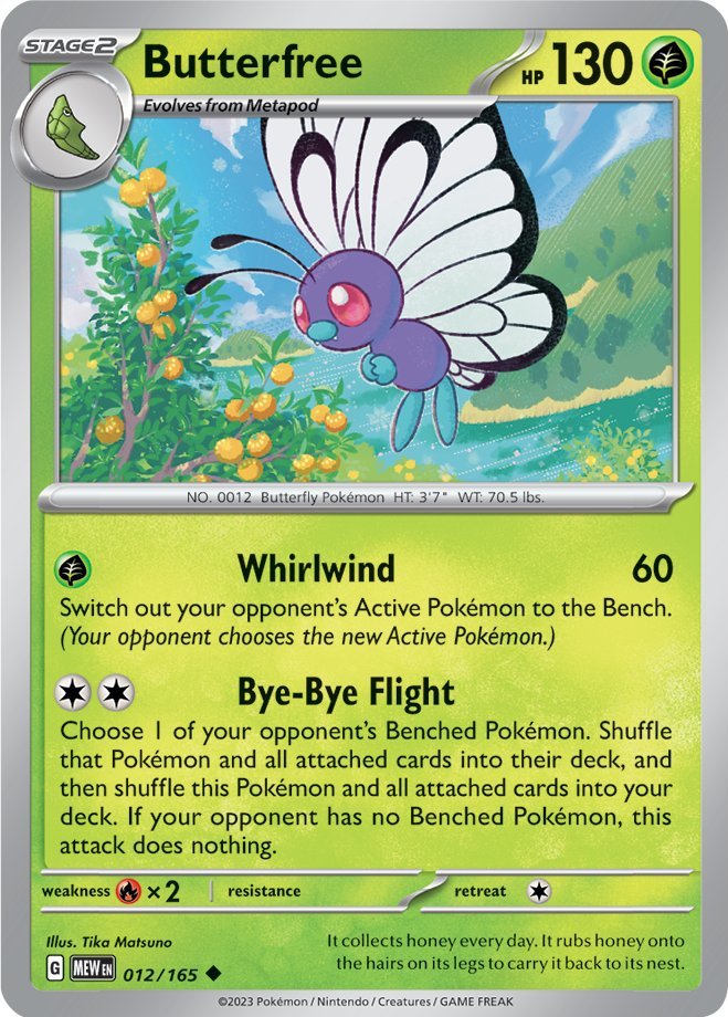 Butterfree (012/165) [Scarlet & Violet 151] | Exor Games New Glasgow