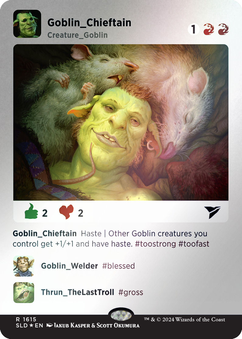 Goblin Chieftain (Rainbow Foil) [Secret Lair Drop Series] | Exor Games New Glasgow