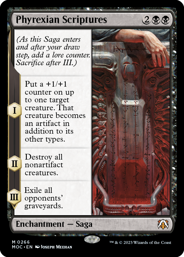 Phyrexian Scriptures [March of the Machine Commander] | Exor Games New Glasgow