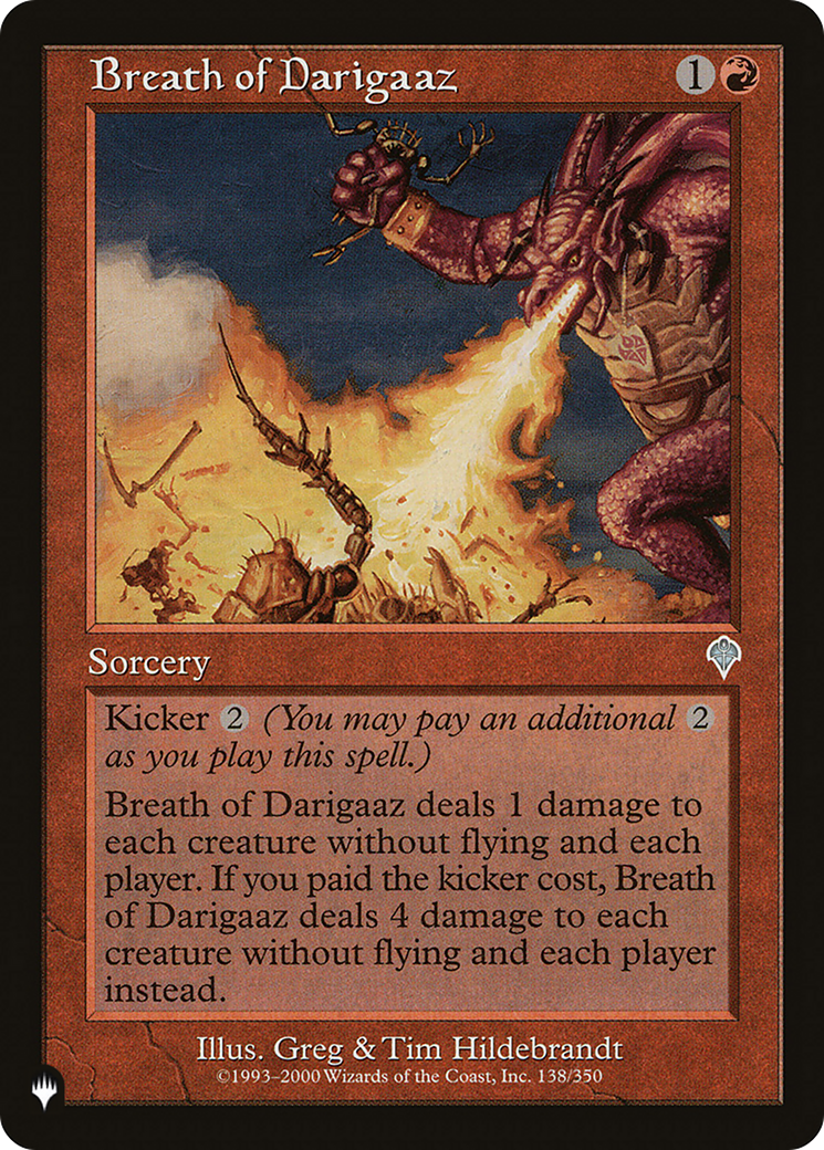 Breath of Darigaaz [The List Reprints] | Exor Games New Glasgow