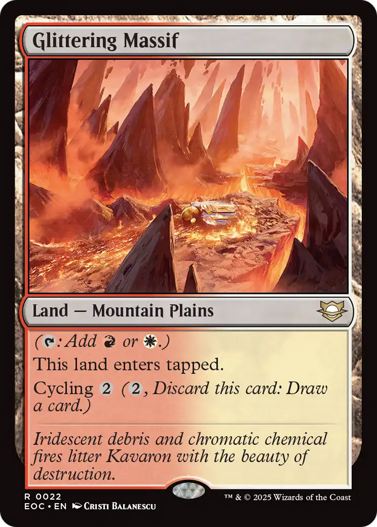 Glittering Massif [Edge of Eternities Commander] | Exor Games New Glasgow
