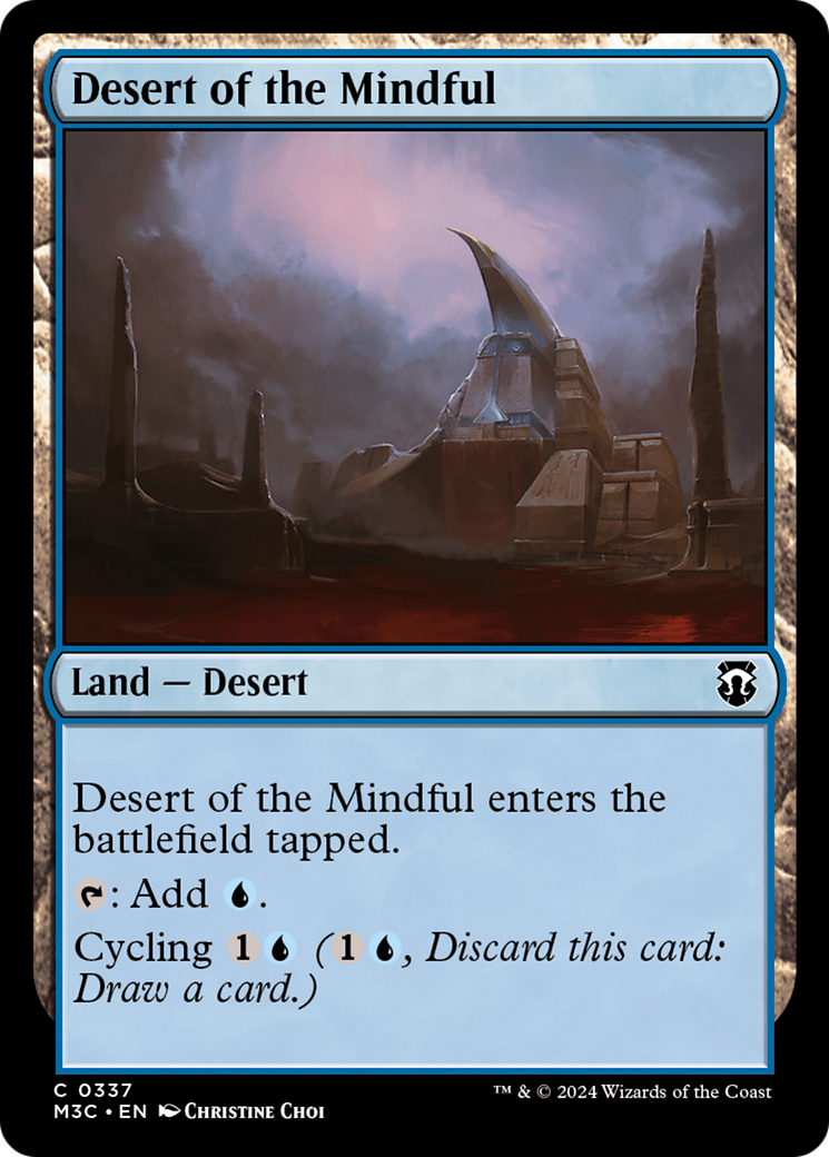 Desert of the Mindful (Ripple Foil) [Modern Horizons 3 Commander] | Exor Games New Glasgow