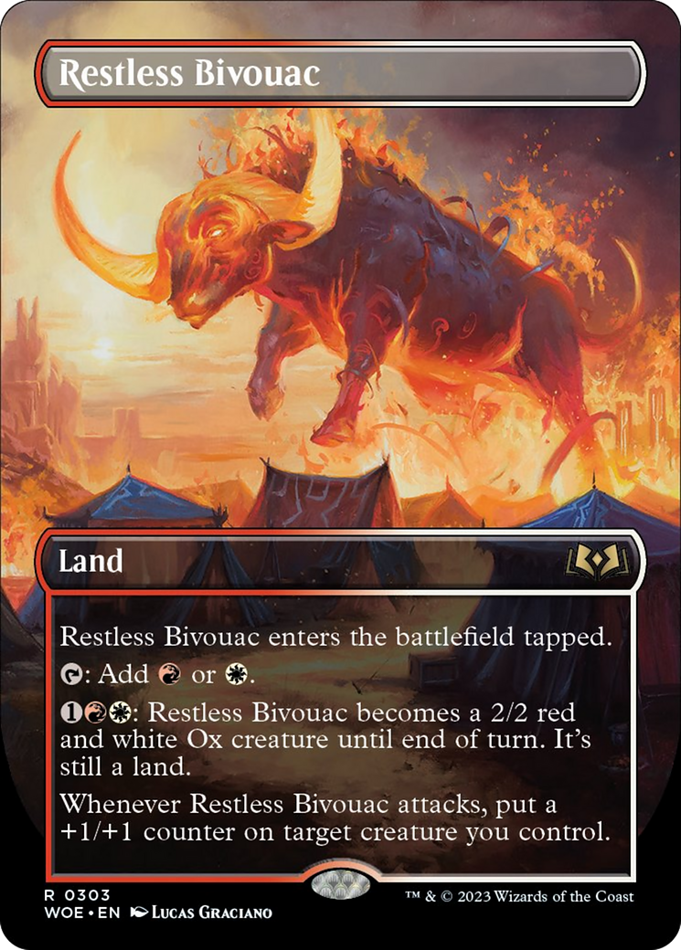 Restless Bivouac (Borderless Alternate Art) [Wilds of Eldraine] | Exor Games New Glasgow