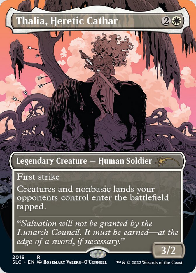 Thalia, Heretic Cathar (Borderless) [Secret Lair Countdown Kit] | Exor Games New Glasgow
