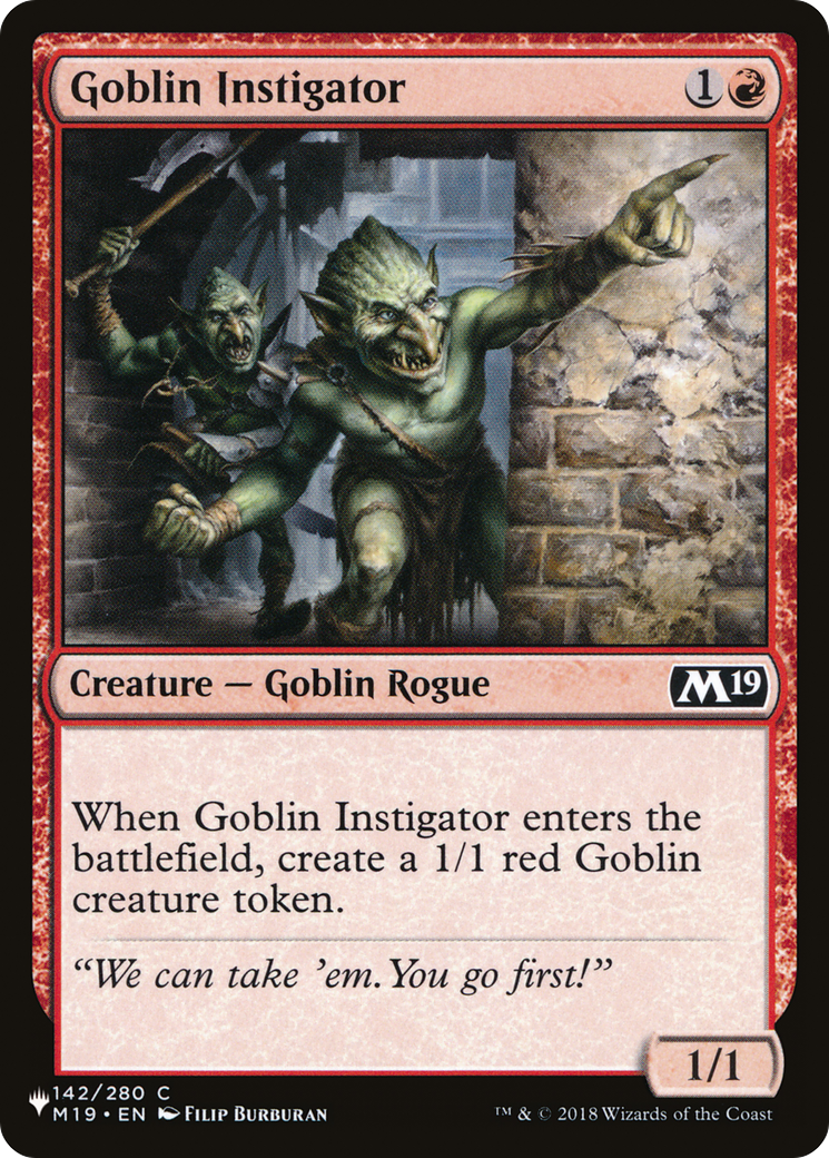 Goblin Instigator [The List Reprints] | Exor Games New Glasgow