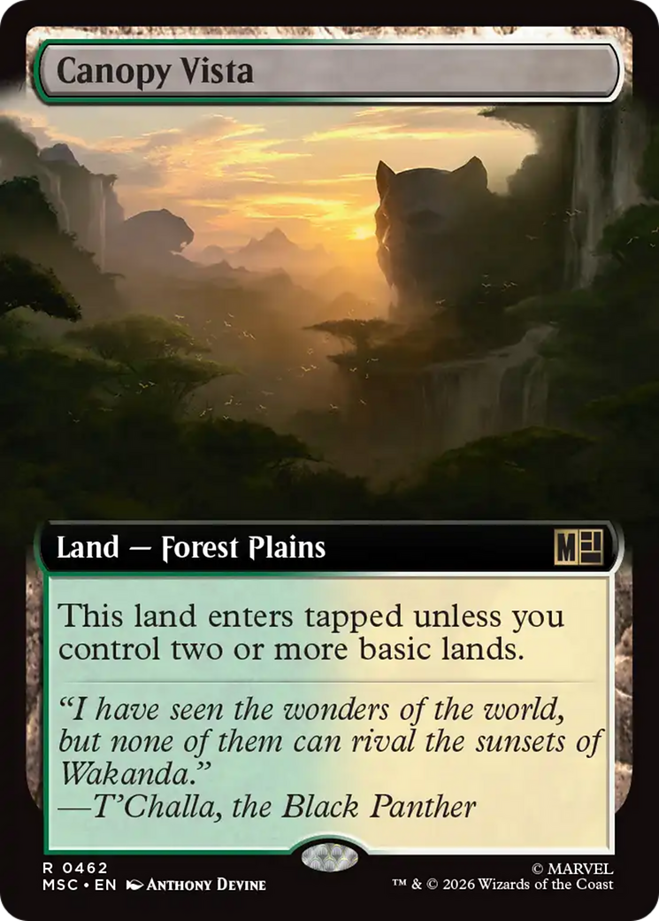 Canopy Vista (Extended Art) [Marvel Super Heroes Commander] | Exor Games New Glasgow