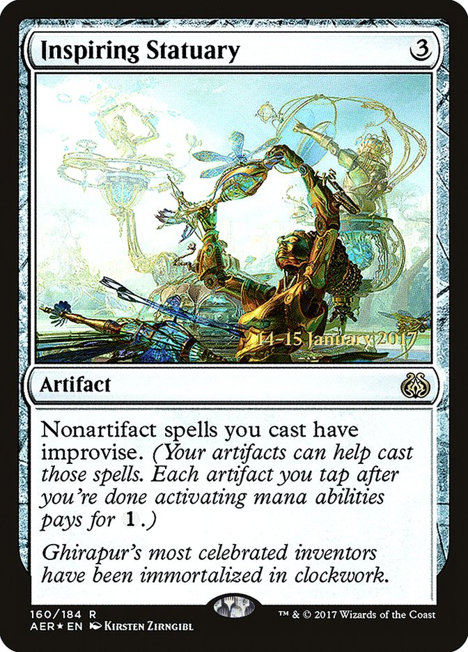 Inspiring Statuary [Aether Revolt Prerelease Promos] | Exor Games New Glasgow