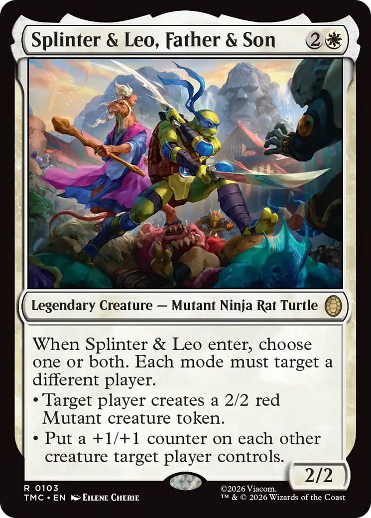 Splinter & Leo, Father & Son [Teenage Mutant Ninja Turtles Commander] | Exor Games New Glasgow