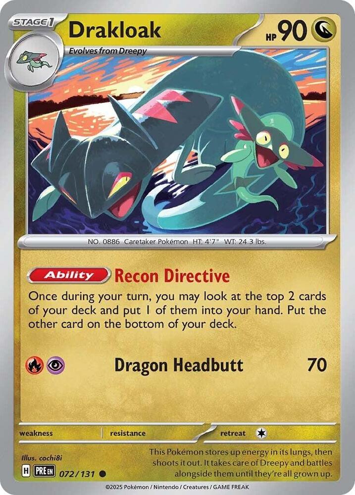 Drakloak (072/131) [Scarlet & Violet: Prismatic Evolutions] | Exor Games New Glasgow