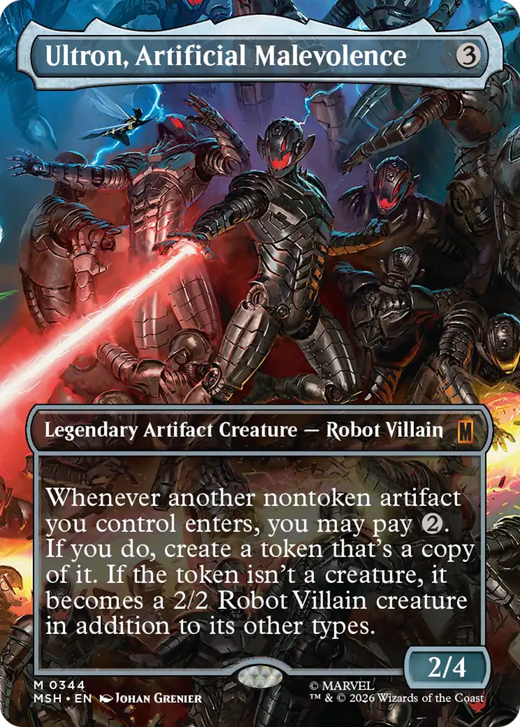 Ultron, Artificial Malevolence (Borderless) (0344) [Marvel Super Heroes] | Exor Games New Glasgow