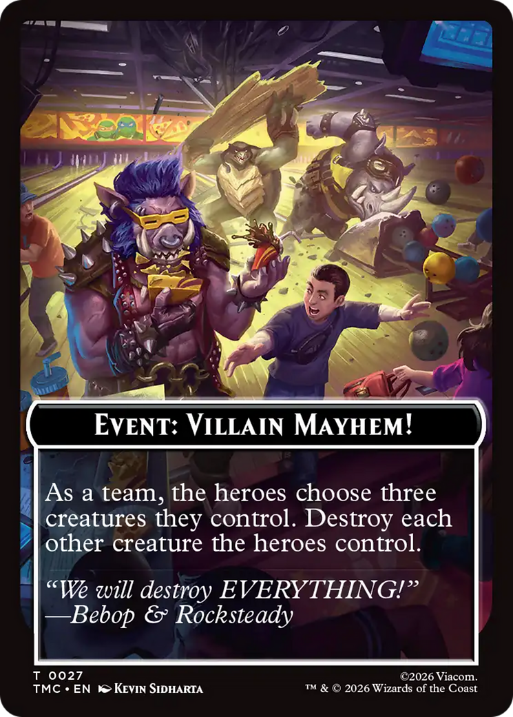 Event: Villain Mayhem! [Teenage Mutant Ninja Turtles Commander Tokens] | Exor Games New Glasgow