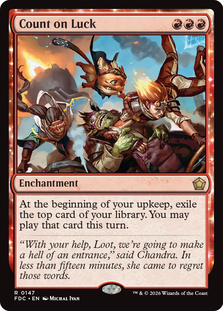 Count on Luck [Foundations Commander] | Exor Games New Glasgow