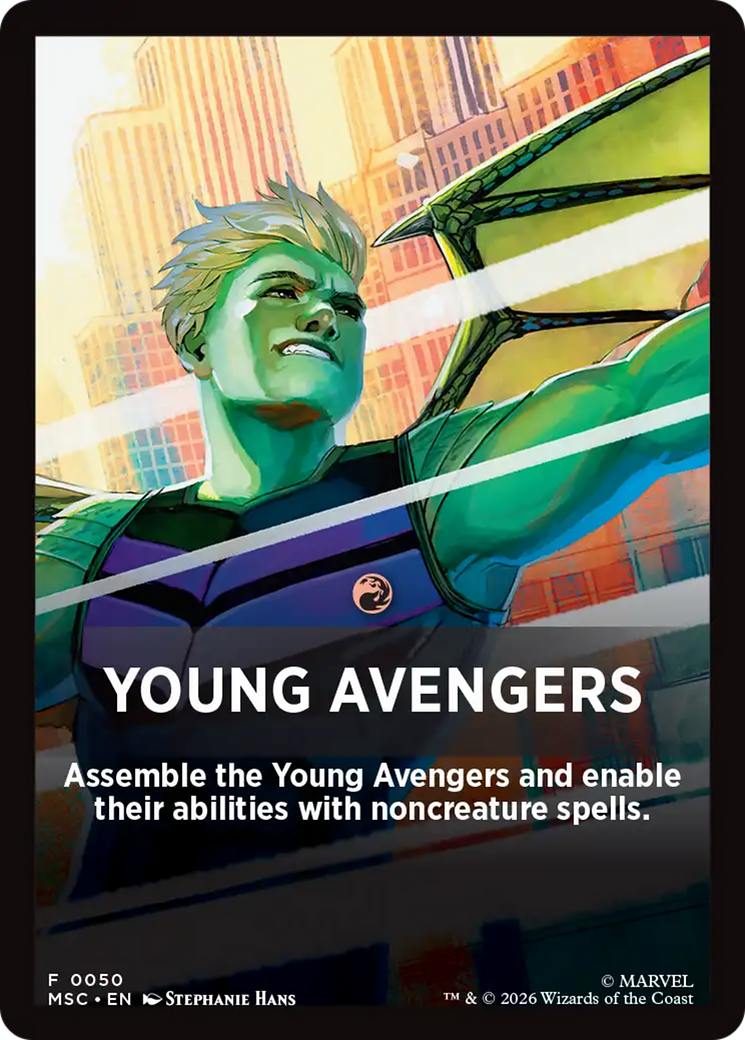 Young Avengers Theme Card [Marvel Super Heroes Commander] | Exor Games New Glasgow