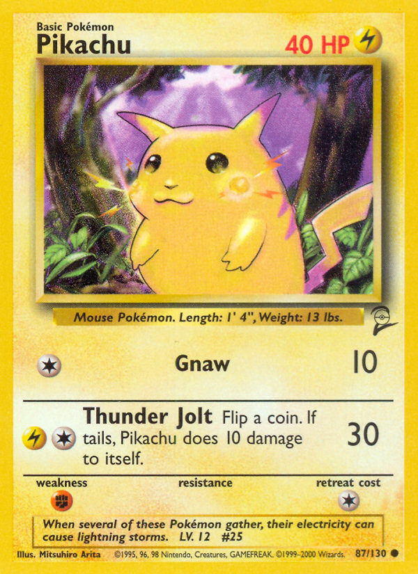 Pikachu (87/130) [Base Set 2] | Exor Games New Glasgow