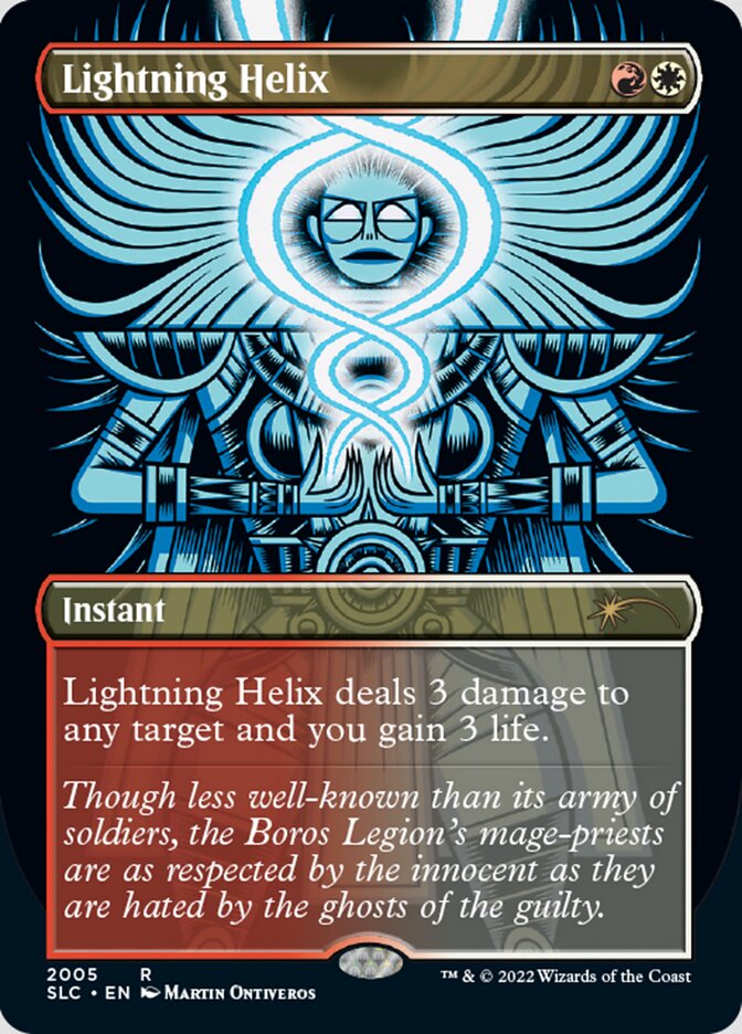 Lightning Helix (Borderless) [Secret Lair Countdown Kit] | Exor Games New Glasgow
