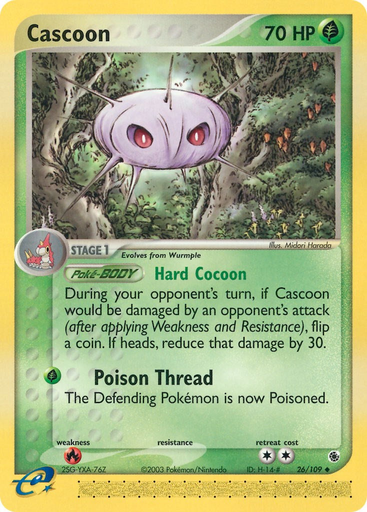 Cascoon (26/109) [EX: Ruby & Sapphire] | Exor Games New Glasgow