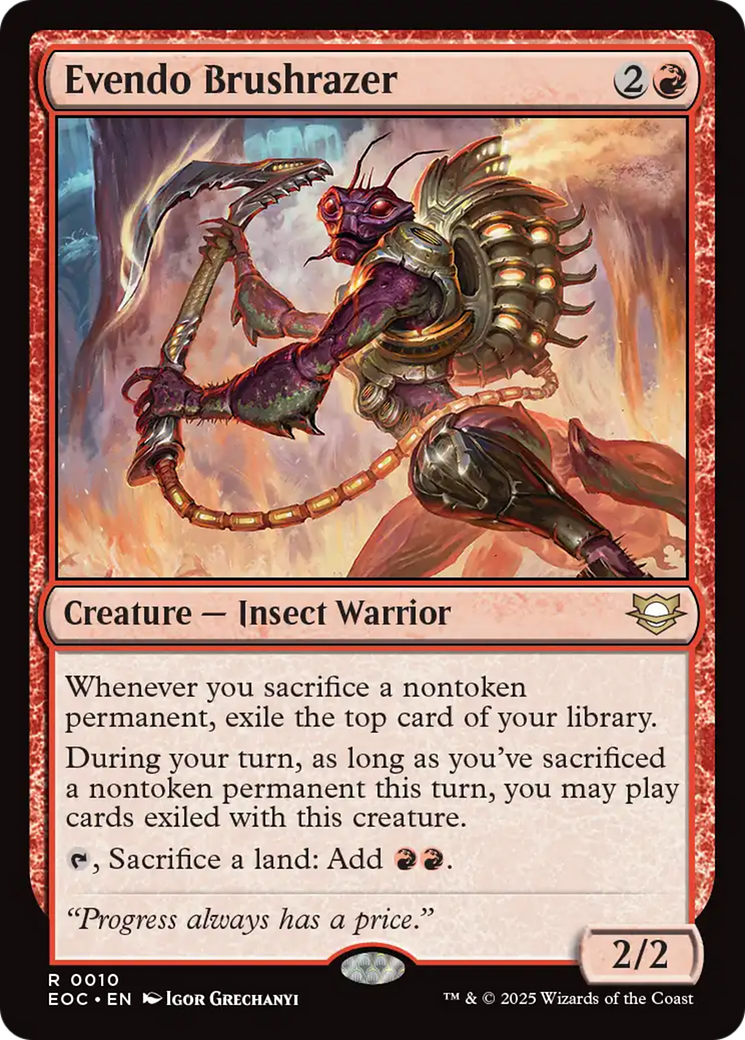 Evendo Brushrazer [Edge of Eternities Commander] | Exor Games New Glasgow