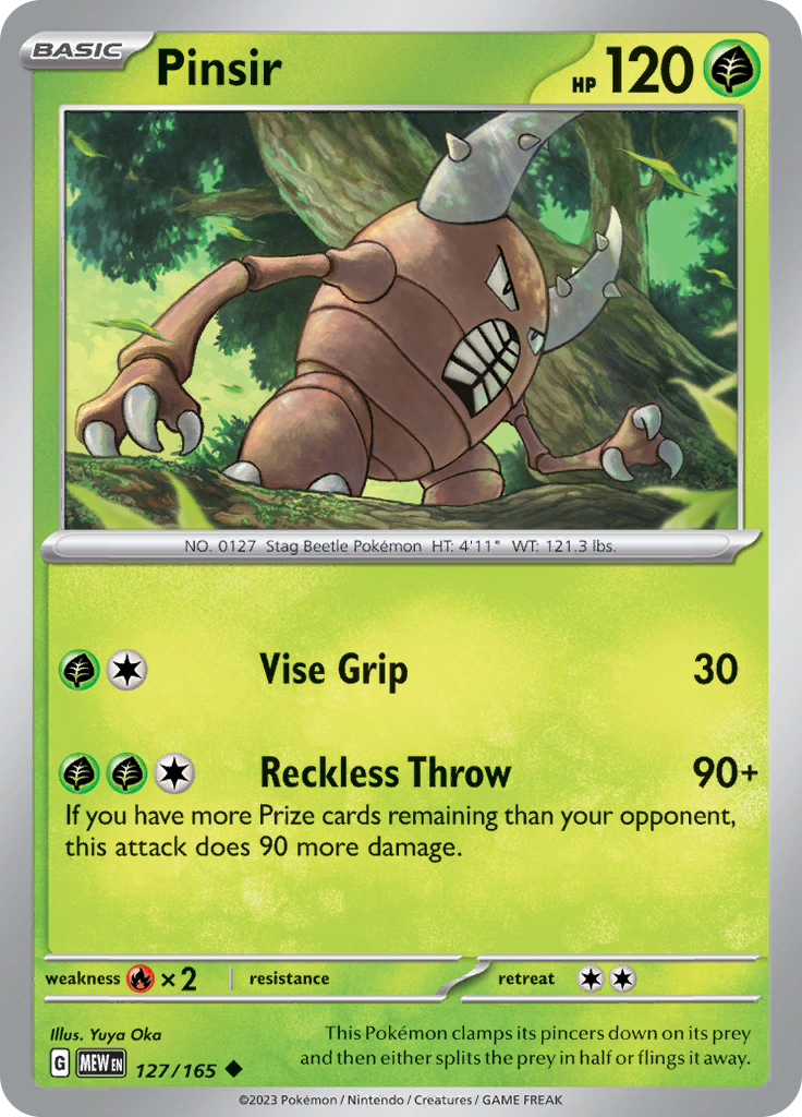 Pinsir (127/165) [Scarlet & Violet: 151] | Exor Games New Glasgow