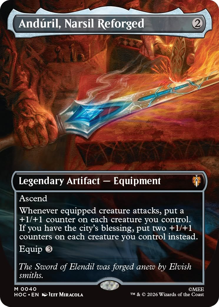 Anduril, Narsil Reforged (Borderless) [The Hobbit: Eternal-Legal] | Exor Games New Glasgow