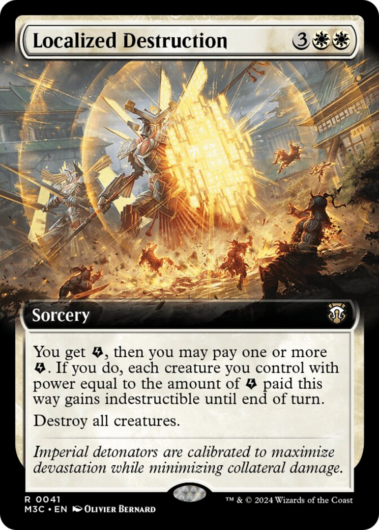 Localized Destruction (Extended Art) (Ripple Foil) [Modern Horizons 3 Commander] | Exor Games New Glasgow