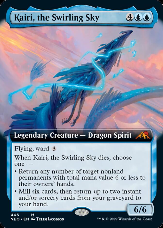 Kairi, the Swirling Sky (Extended Art) [Kamigawa: Neon Dynasty] | Exor Games New Glasgow