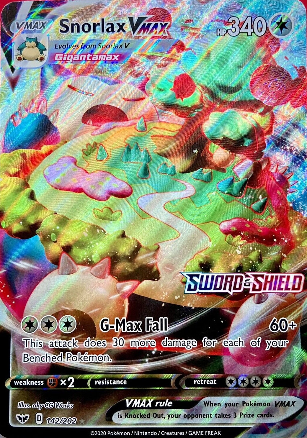 Snorlax VMAX (142/202) (Jumbo Card) [Sword & Shield: Base Set] | Exor Games New Glasgow