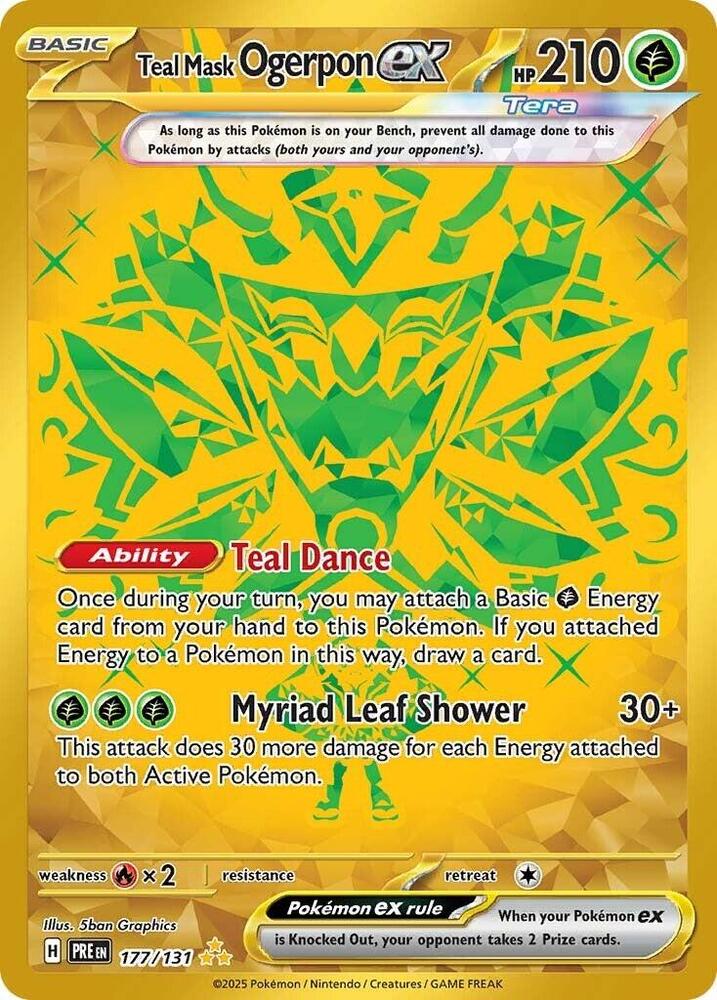Teal Mask Ogerpon ex (177/131) [Scarlet & Violet: Prismatic Evolutions] | Exor Games New Glasgow
