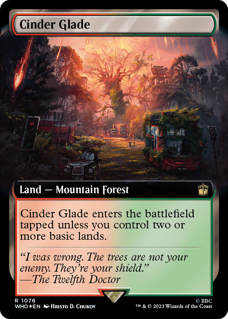 Cinder Glade (Extended Art) (Surge Foil) [Doctor Who] | Exor Games New Glasgow