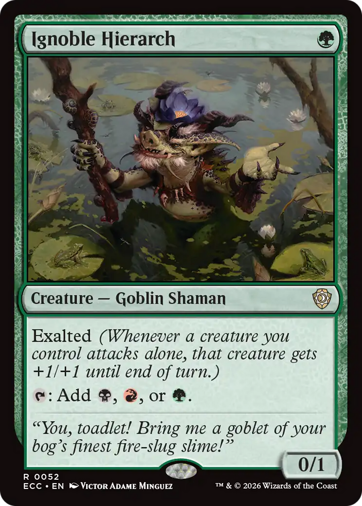 Ignoble Hierarch [Lorwyn Eclipsed Commander] | Exor Games New Glasgow