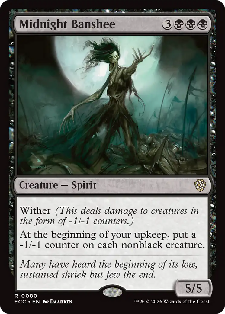 Midnight Banshee [Lorwyn Eclipsed Commander] | Exor Games New Glasgow