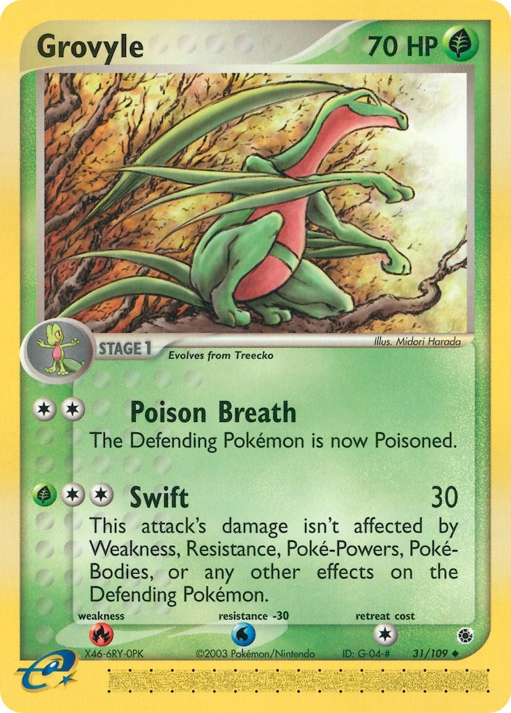 Grovyle (31/109) [EX: Ruby & Sapphire] | Exor Games New Glasgow