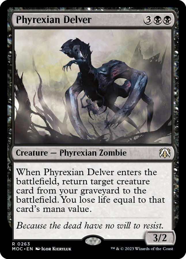 Phyrexian Delver [March of the Machine Commander] | Exor Games New Glasgow