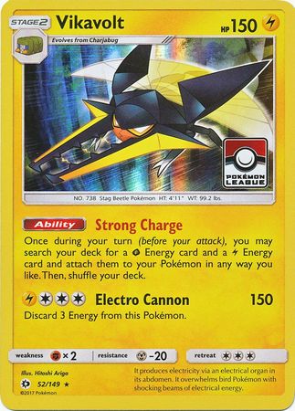 Vikavolt (52/149) (League Promo) [Sun & Moon: Base Set] | Exor Games New Glasgow