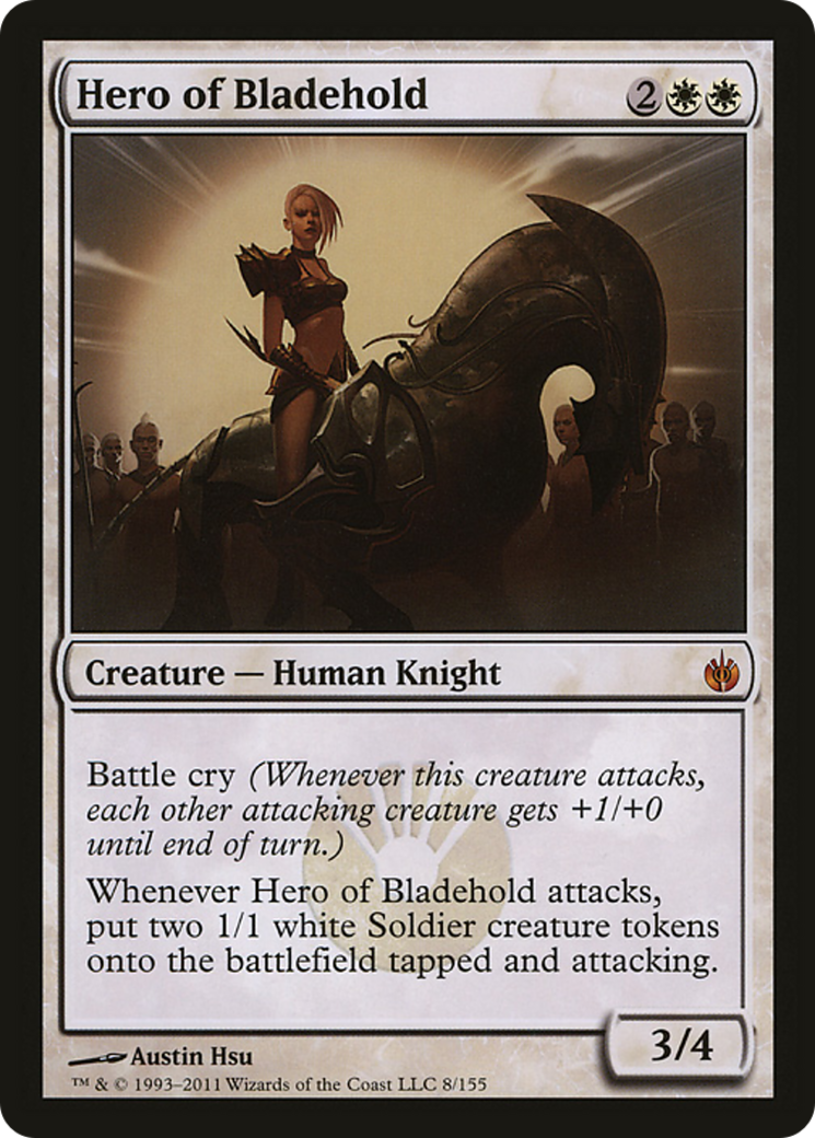 Hero of Bladehold (Mirrodin Besieged) (Oversized) [Oversize Cards] | Exor Games New Glasgow