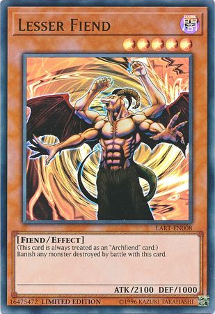 Lesser Fiend [LART-EN008] Ultra Rare | Exor Games New Glasgow