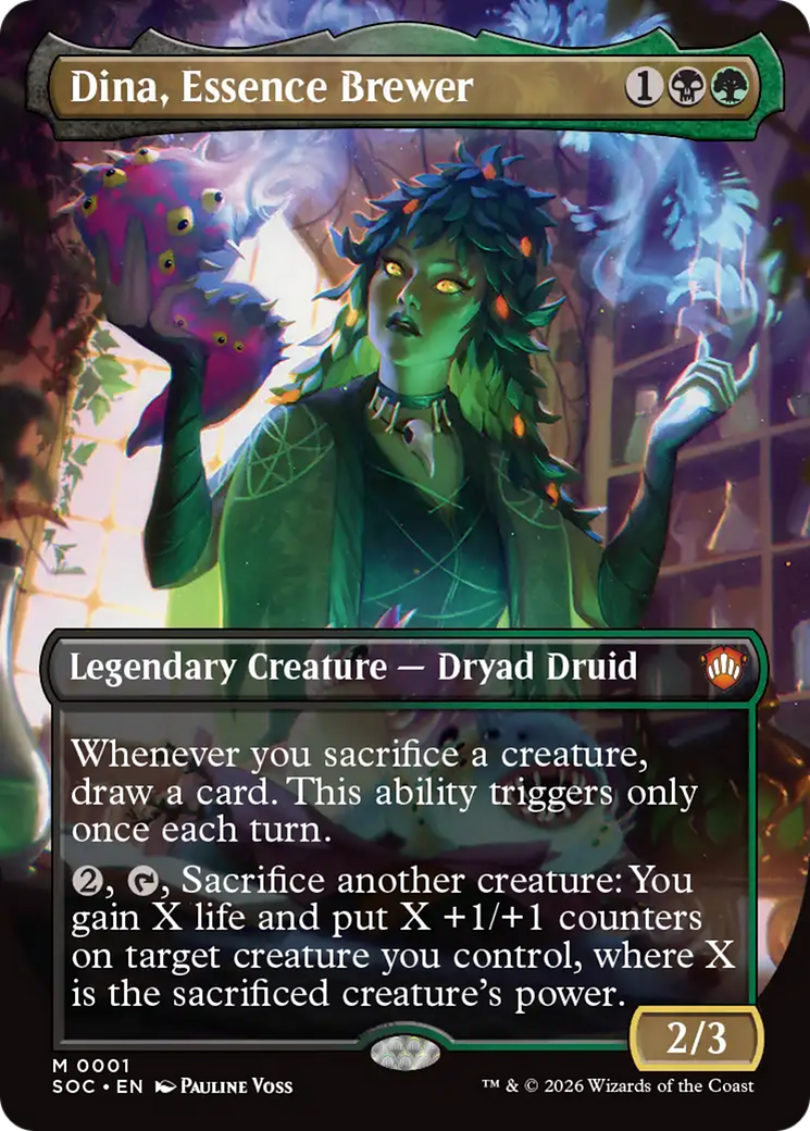 Dina, Essence Brewer (Borderless) [Secrets of Strixhaven Commander] | Exor Games New Glasgow