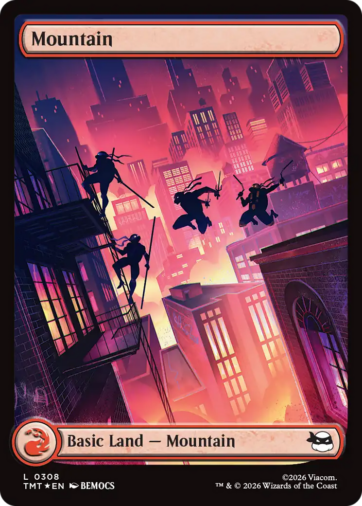 Mountain (0308) (Surge Foil) [Teenage Mutant Ninja Turtles] | Exor Games New Glasgow