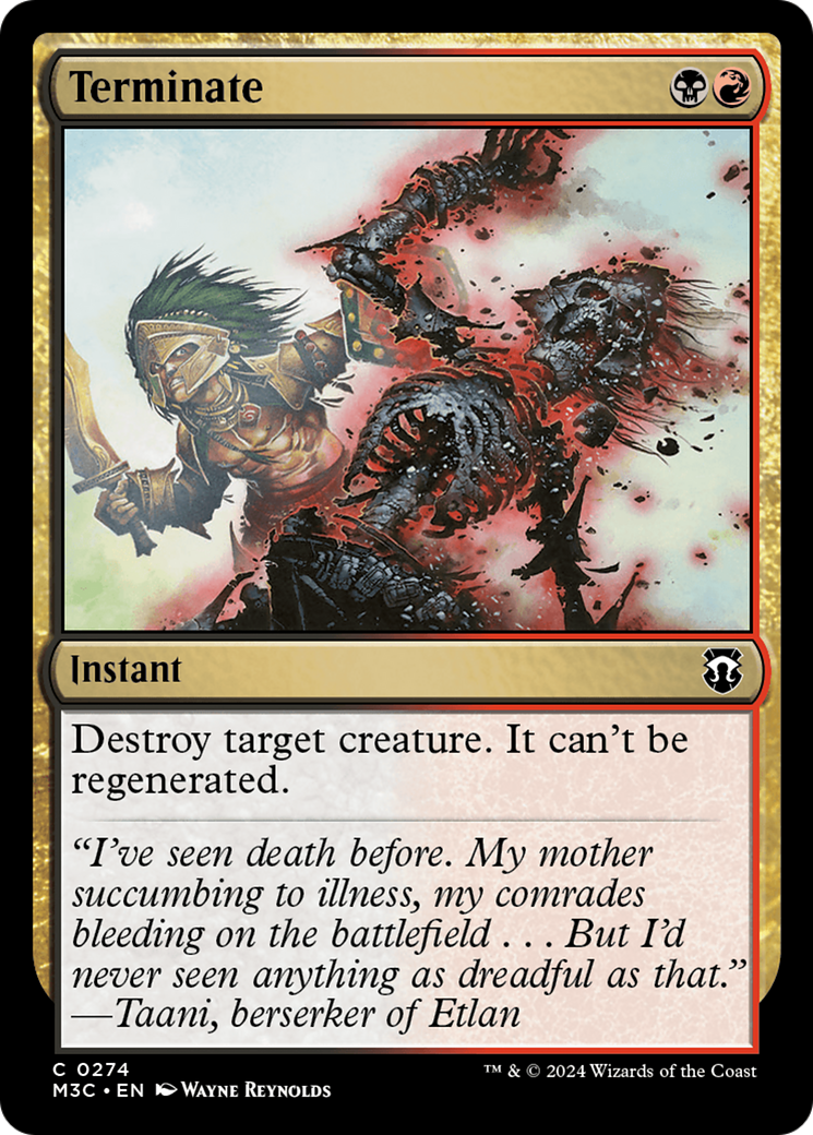 Terminate [Modern Horizons 3 Commander] | Exor Games New Glasgow