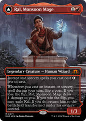 Ral, Monsoon Mage // Ral, Leyline Prodigy (Borderless) (Textured Foil) [Modern Horizons 3] | Exor Games New Glasgow