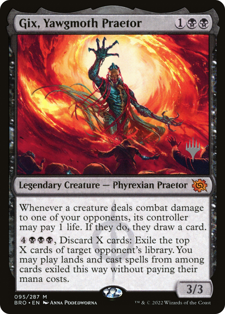 Gix, Yawgmoth Praetor (Promo Pack) [The Brothers' War Promos] | Exor Games New Glasgow