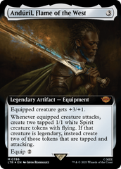 Anduril, Flame of the West (Extended Art) (Surge Foil) [The Lord of the Rings: Tales of Middle-Earth] | Exor Games New Glasgow