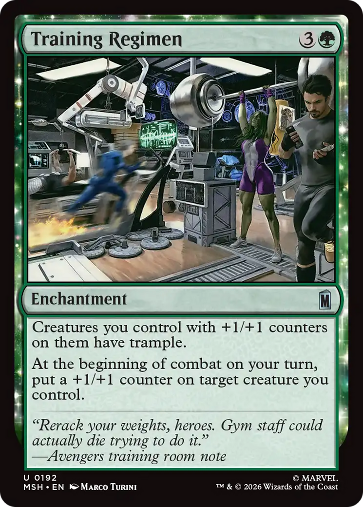 Training Regimen [Marvel Super Heroes] | Exor Games New Glasgow