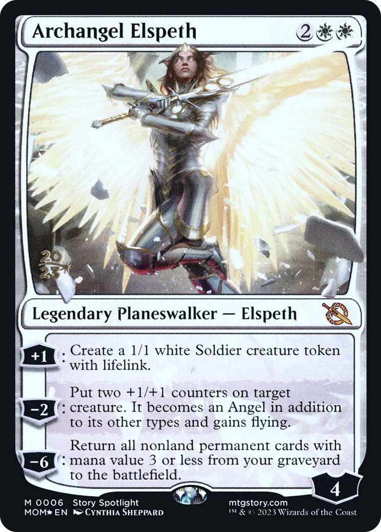 Archangel Elspeth [March of the Machine Prerelease Promos] | Exor Games New Glasgow