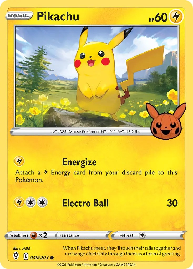 Pikachu (049/203) [Trick or Trade] | Exor Games New Glasgow