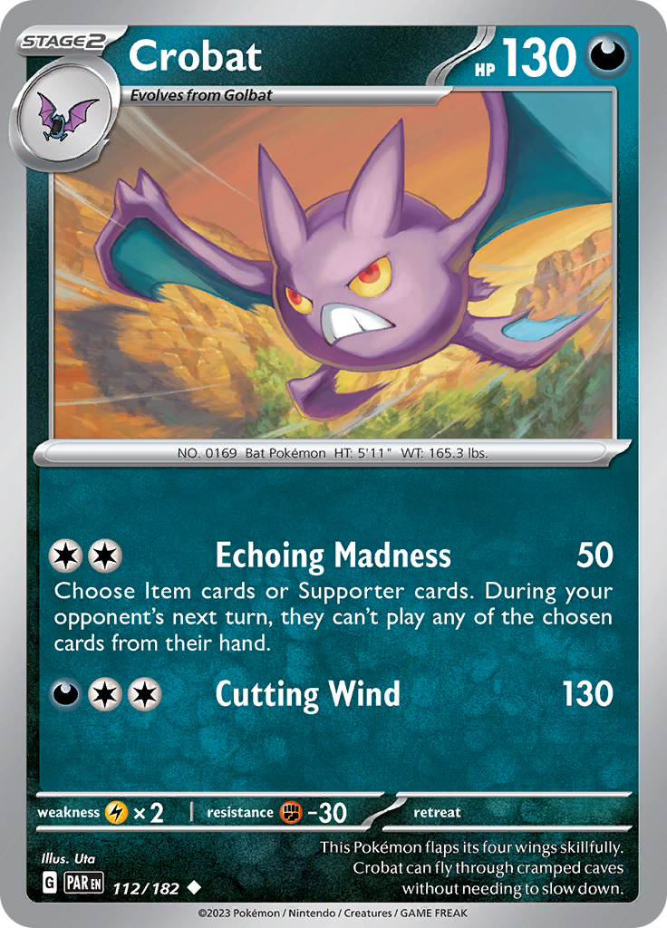 Crobat (112/182) [Scarlet & Violet: Paradox Rift] | Exor Games New Glasgow