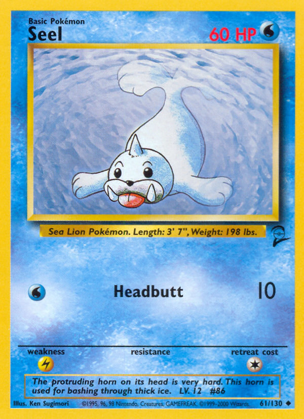 Seel (61/130) [Base Set 2] | Exor Games New Glasgow